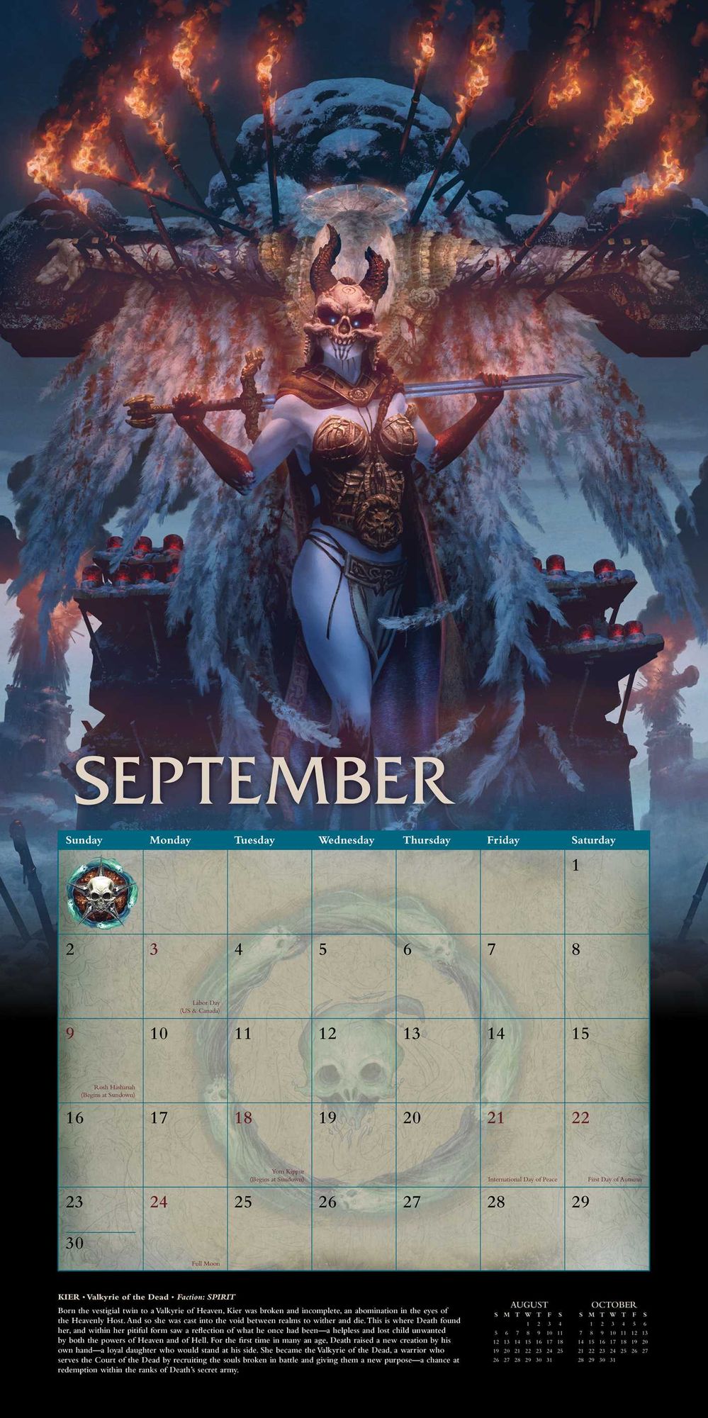 2018 Court of the Dead Wall Calendar