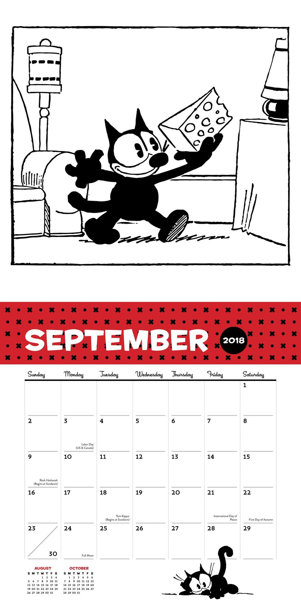 2018 Felix the Cat Wall Calendar