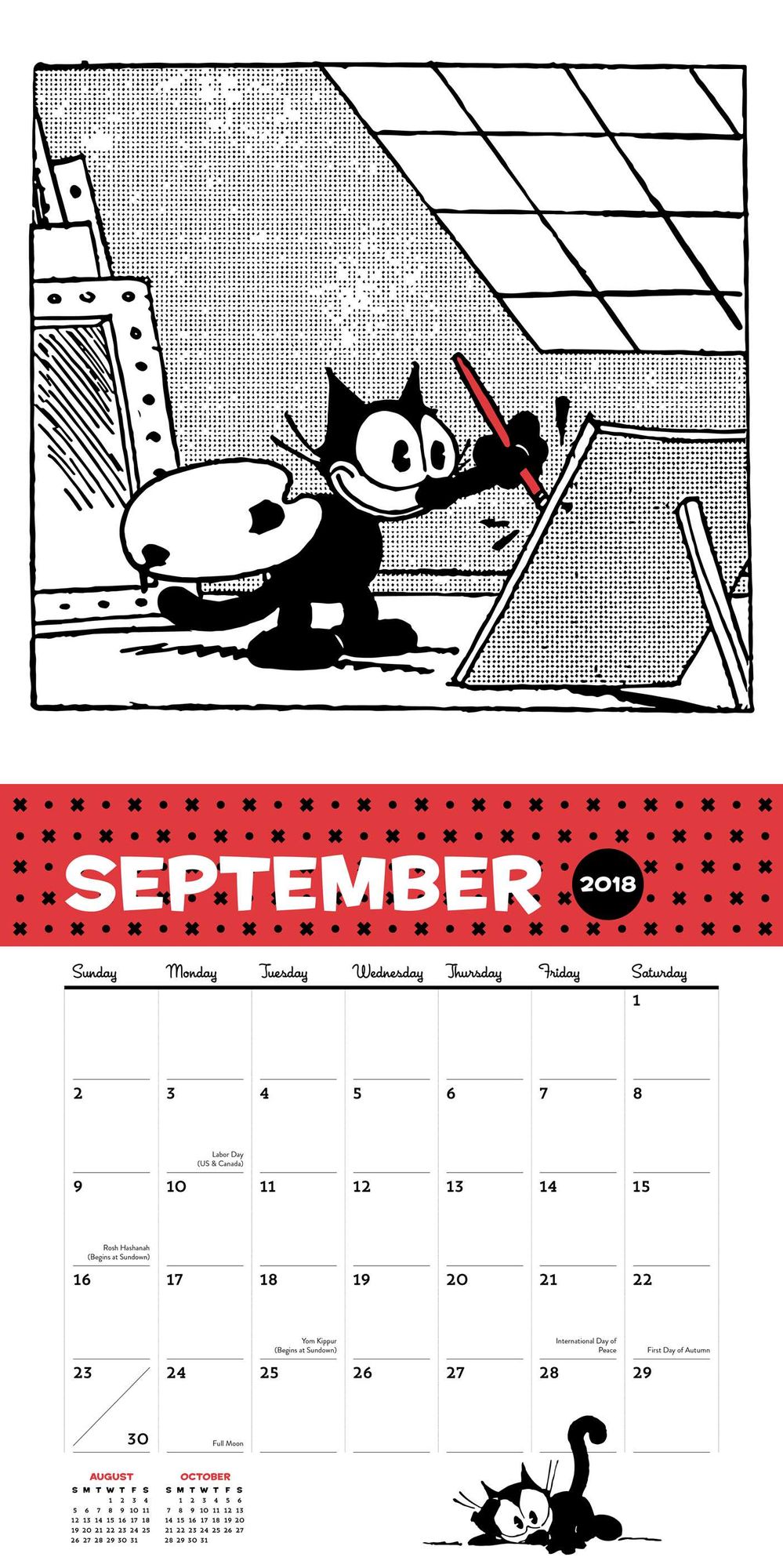 2018 Felix the Cat Wall Calendar