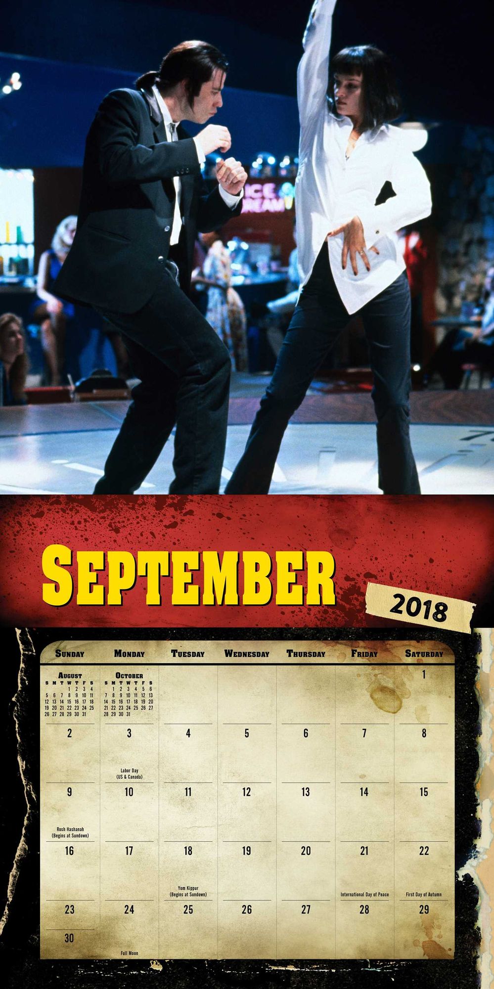 2018 Pulp Fiction Wall Calendar