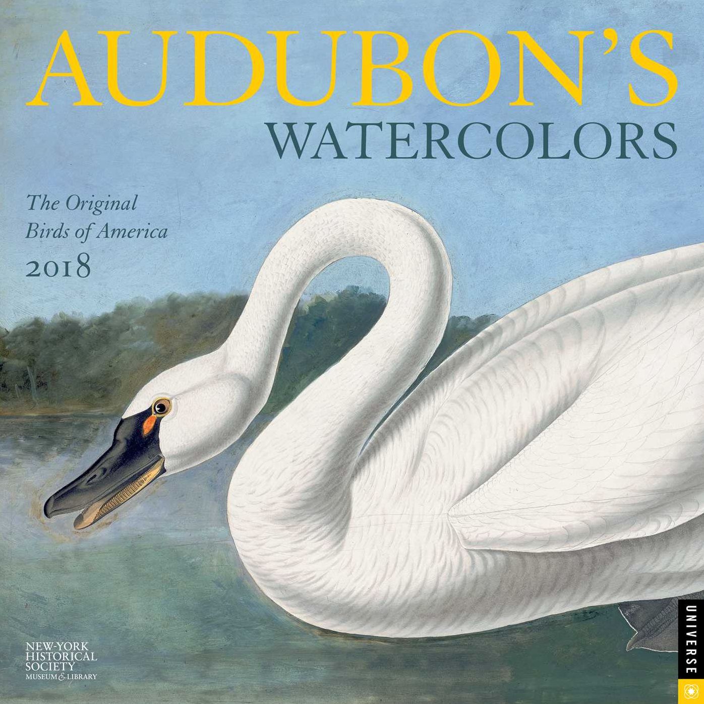 2018 Audubon's Watercolors Wall Calendar