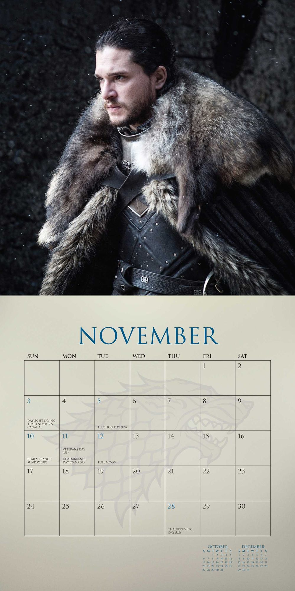 Game of Thrones 2019 Wall Calendar