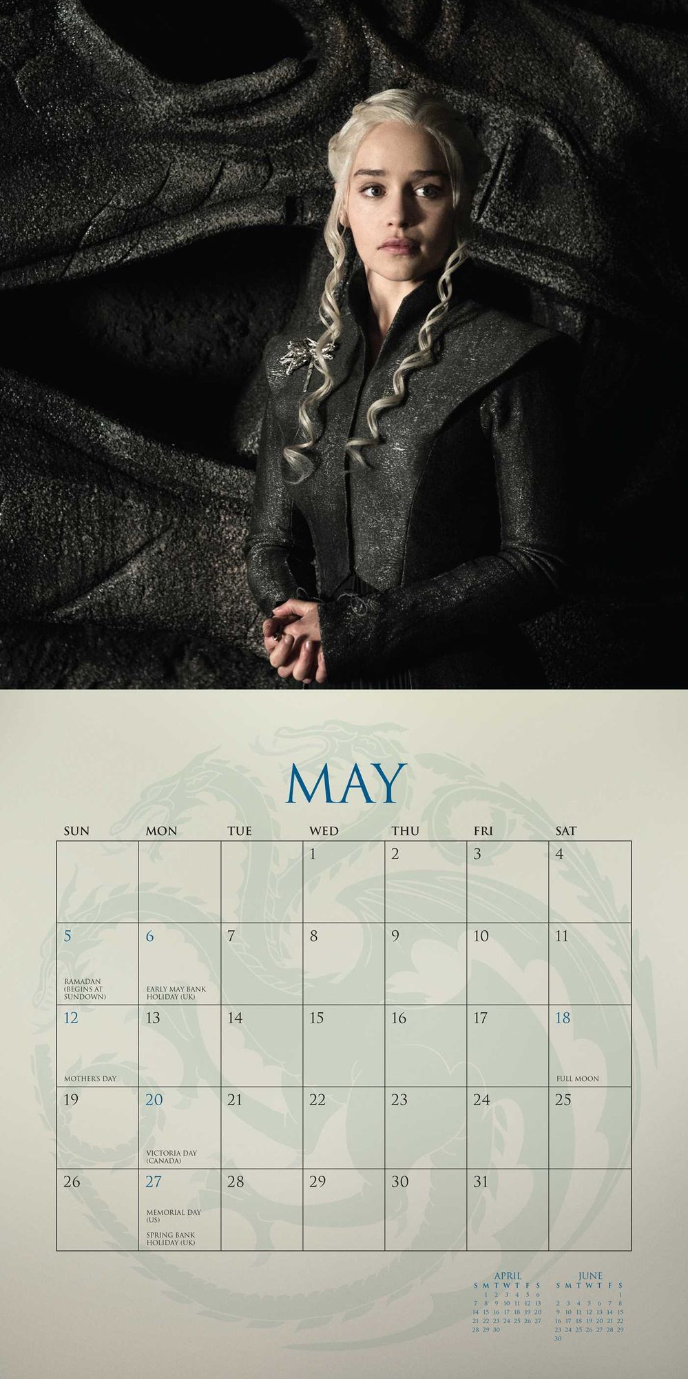 Game of Thrones 2019 Wall Calendar