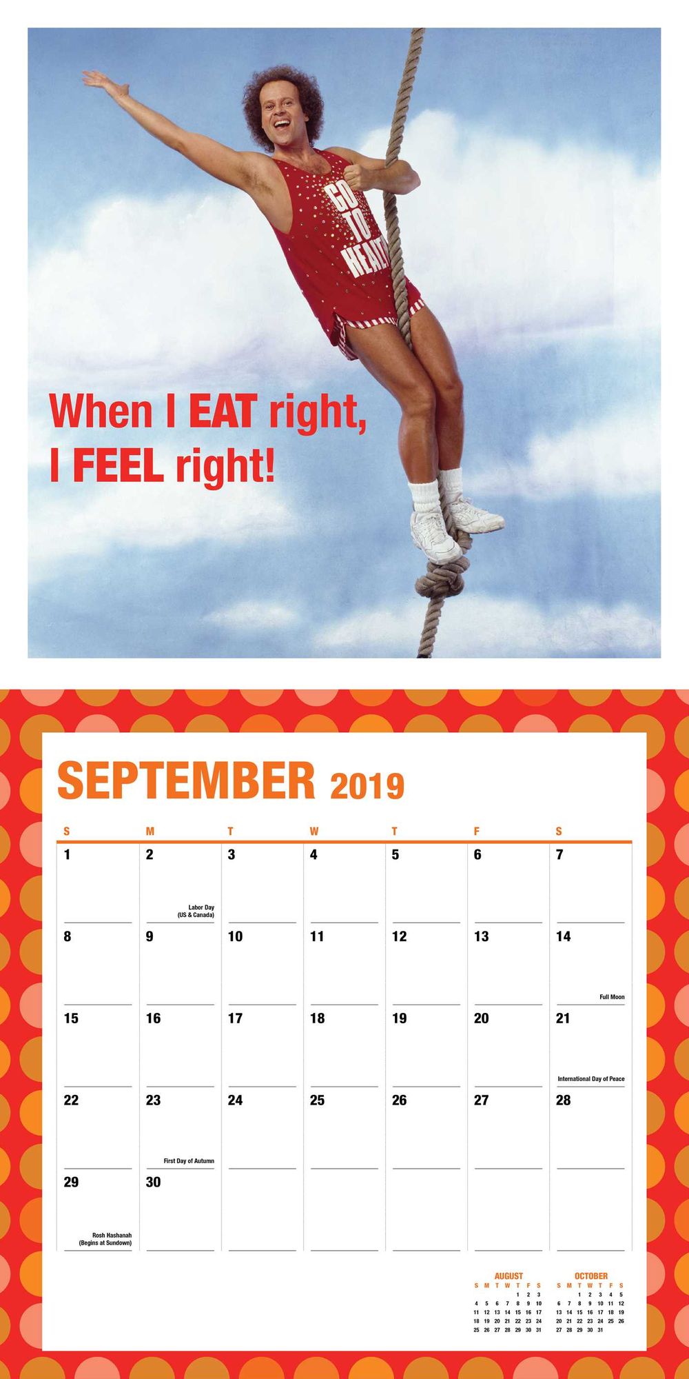 Richard Simmons 2019 Wall Calendar