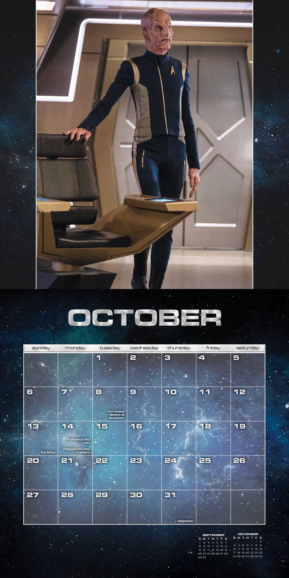 Star Trek Discovery 2019 Wall Calendar
