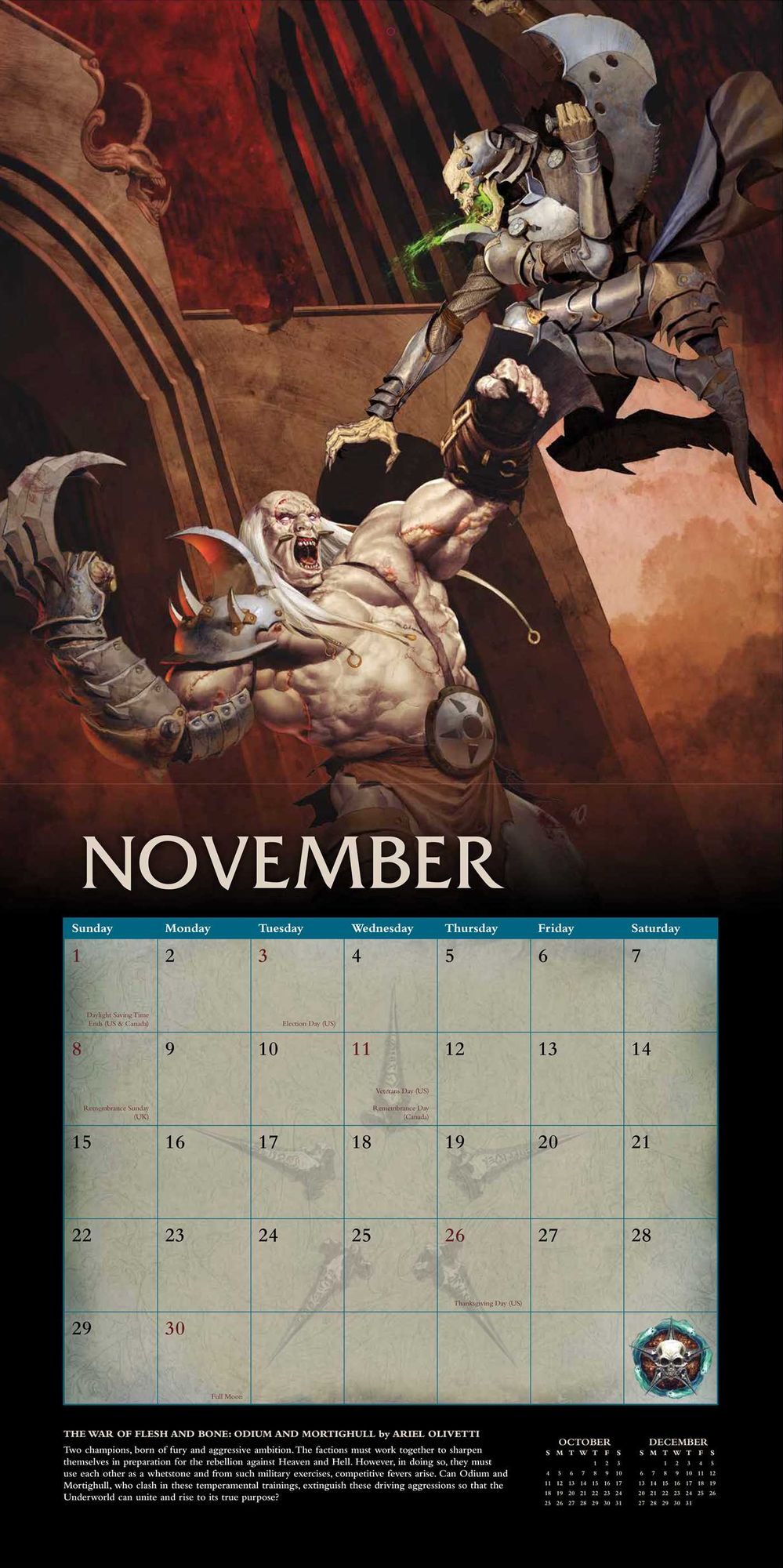 Court of the Dead 2020 Wall Calendar