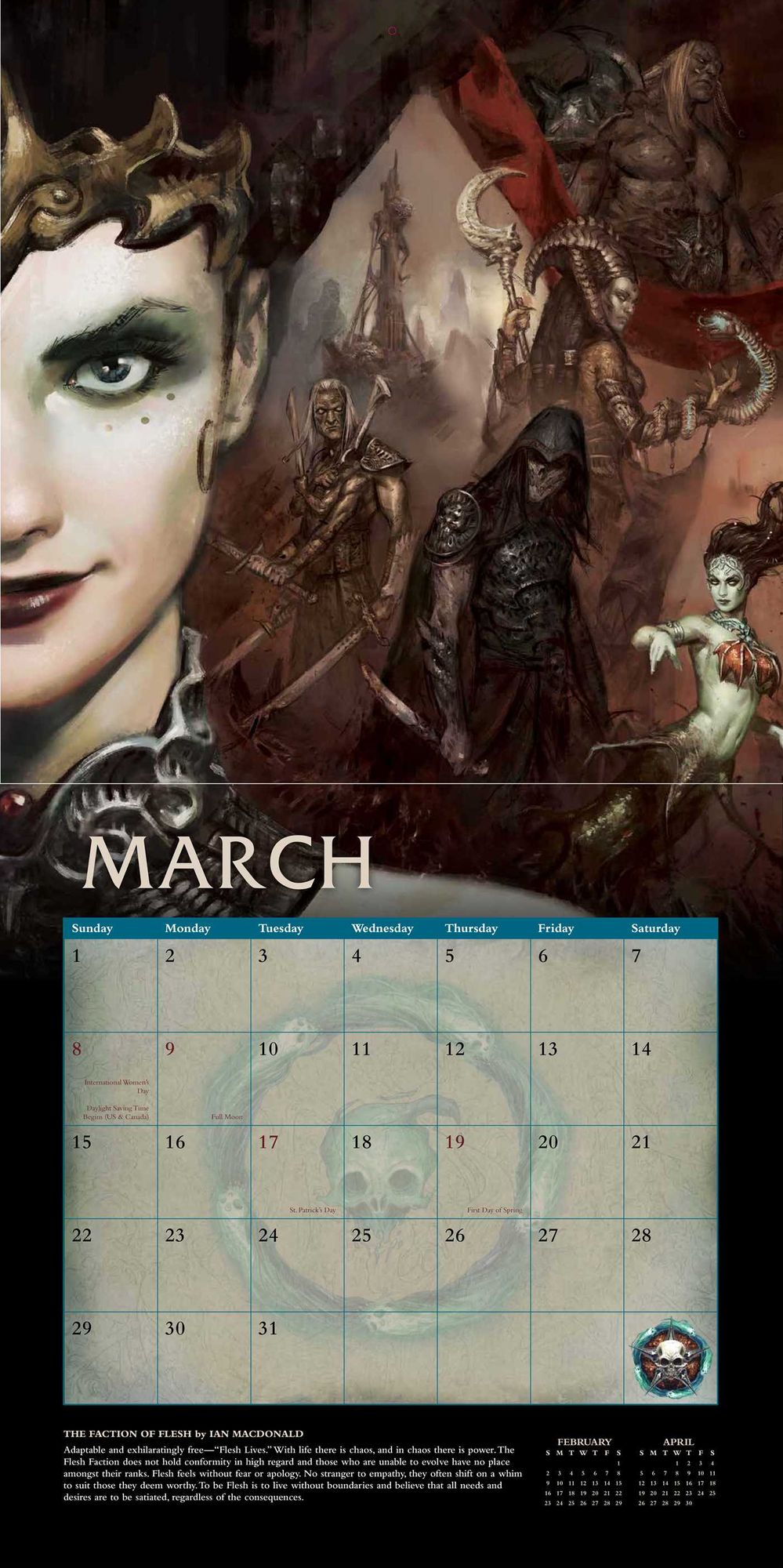 Court of the Dead 2020 Wall Calendar