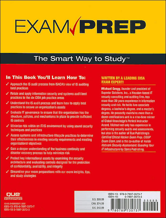 CISA Exam Prep: Certified Information Systems Auditor