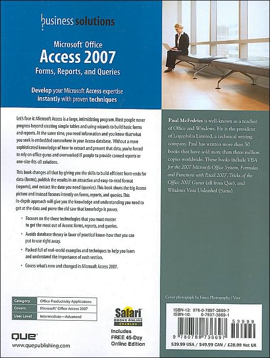 Microsoft Office Access 2007 Forms, Reports, and Queries