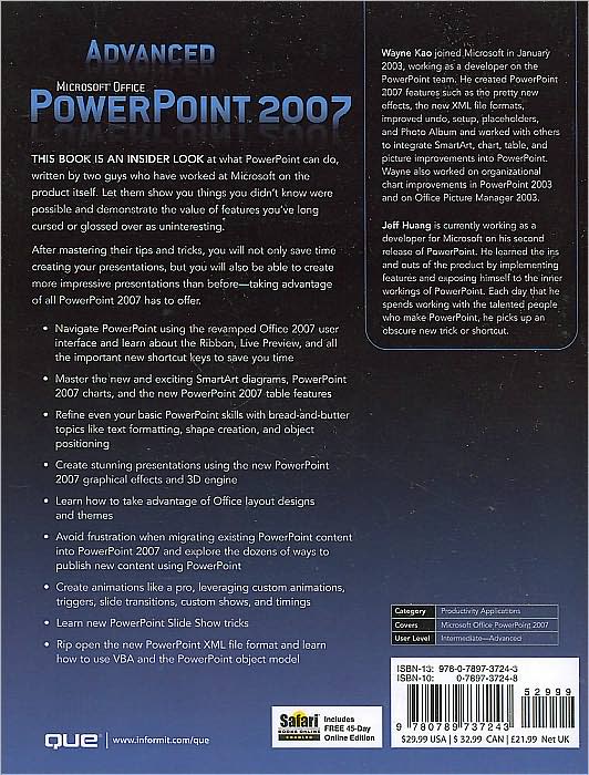 Advanced Microsoft Office PowerPoint 2007: Insights and Advice from the Experts