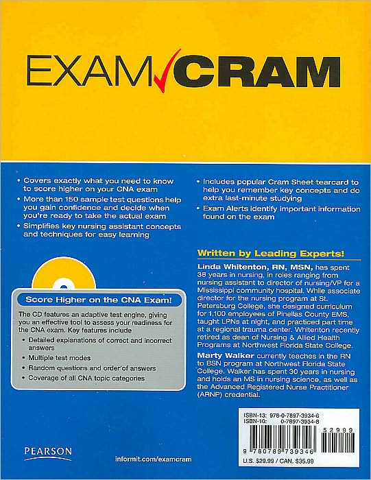CNA Certified Nursing Assistant (Exam Cram Series)