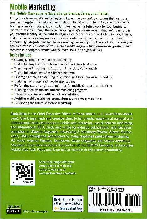 Mobile Marketing: Finding Your Customers No Matter Where They Are (Que Biz-Tech Series)