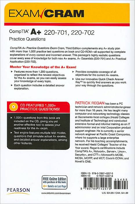 CompTIA A+ 220-701 and 220-702 Practice Questions Exam Cram (Exam Cram Series)