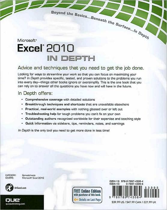 Microsoft Excel 2010 In Depth