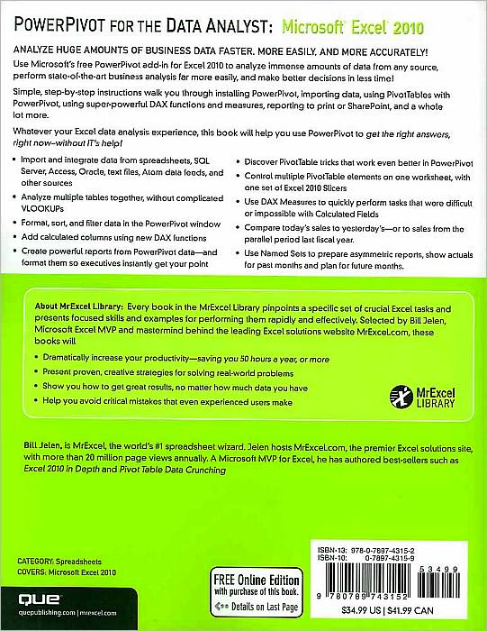 PowerPivot for the Data Analyst: Microsoft Excel 2010