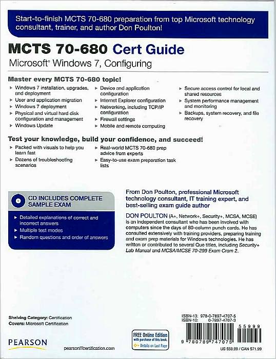 MCTS 70-680 Cert Guide: Microsoft Windows 7, Configuring