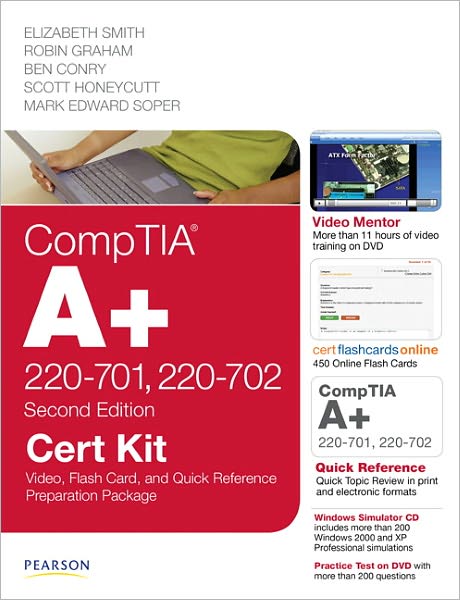 CompTIA A+ 220-701, 220-702 Cert Kit: Video, Flash Card and Quick Reference Preparation Package