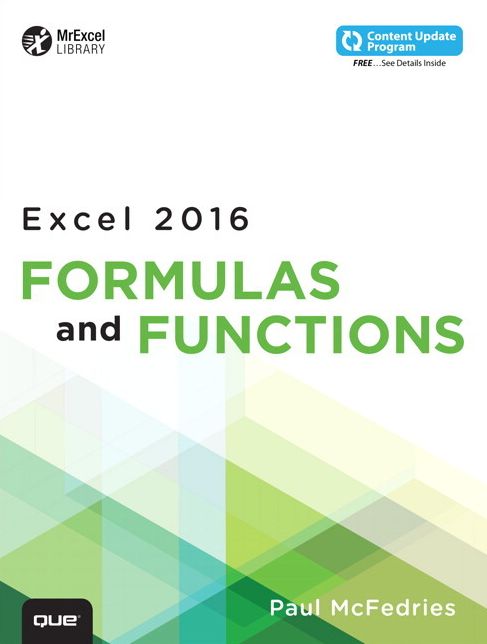 Excel 2016 Formulas and Functions (includes Content Update Program)