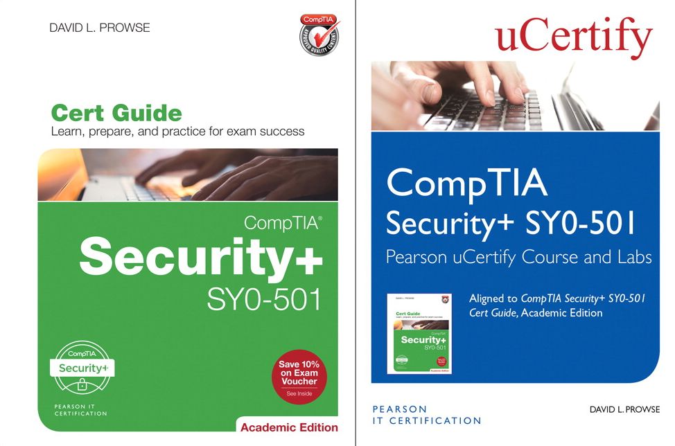 CompTIA Security+ SY0-501 Pearson uCertify Course and Labs and Textbook Bundle
