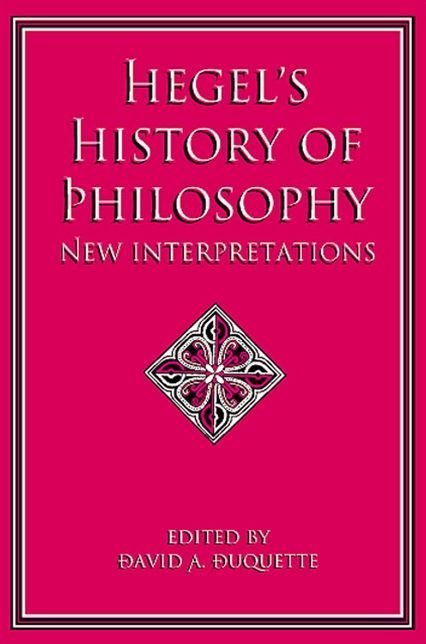 Hegel's History of Philosophy: New Interpretations