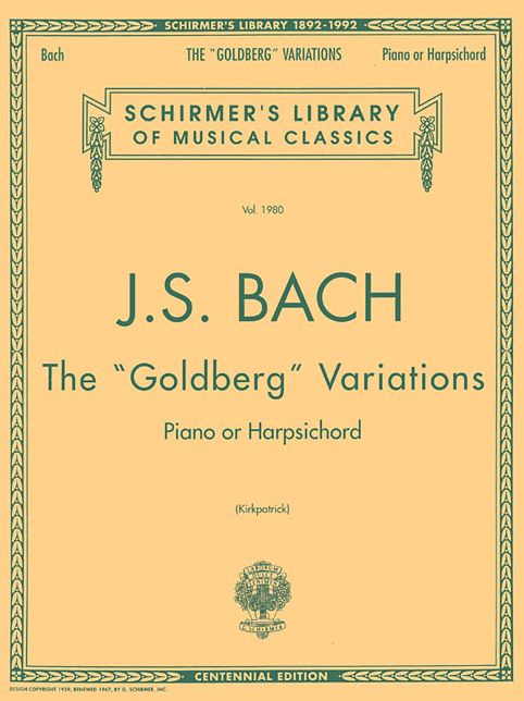 Bach: Goldberg Variations: Schirmer's Library of Musical Classics