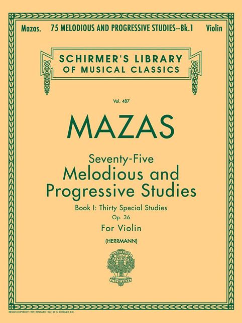 75 Melodious and Progressive Studies, Op. 36 - Book 1: Violin Method