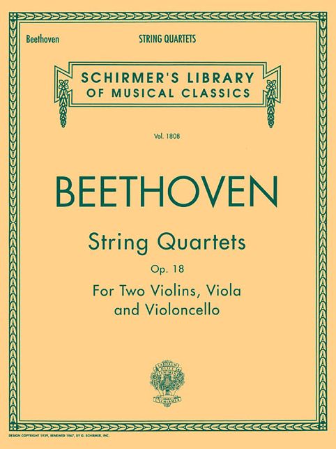 String Quartets, Op. 18: Parts
