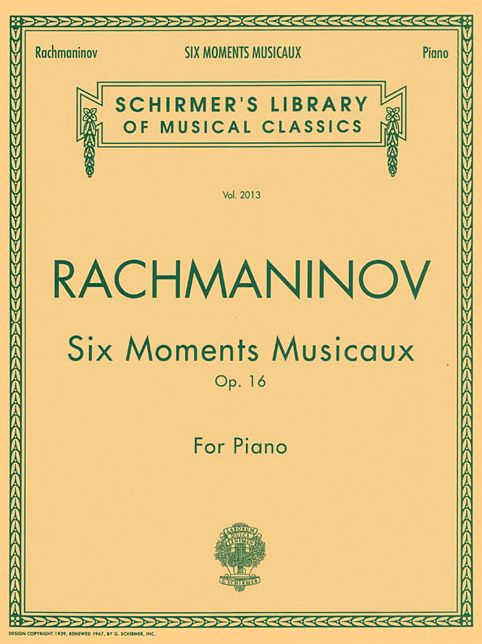 Six Moments Musicaux, Op. 16: Piano Solo: Centennial Edition