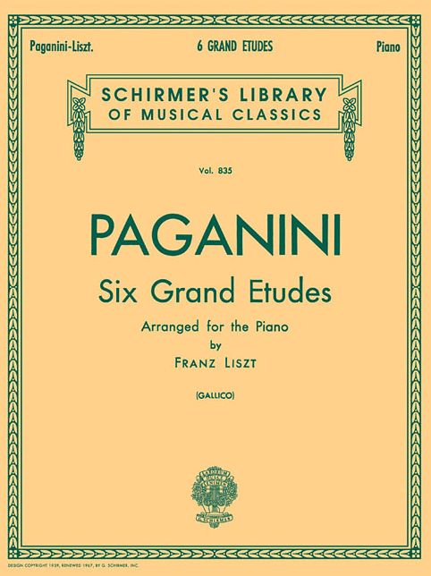 6 Grande Etudes after N. Paganini: Piano Solo