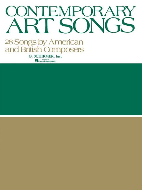 Contemporary Art Songs - 28 Songs by American and British Composers - Voice and Piano