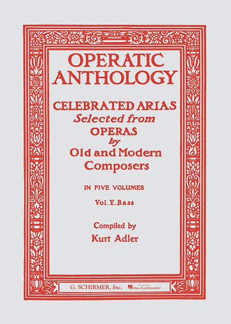 Operatic Anthology - Volume 5: Bass and Piano