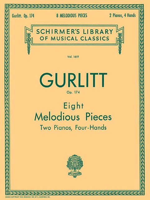 8 Melodious Pieces, Op. 174: Piano Duet