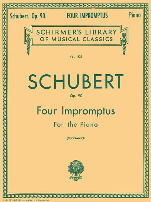 Four Impromptus, Op. 90: for Piano: (Schirmer's Library of Musical Classics, Vol. 1125): (Sheet Music)