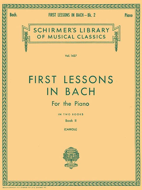 First Lessons in Bach - Book 2: Piano Solo