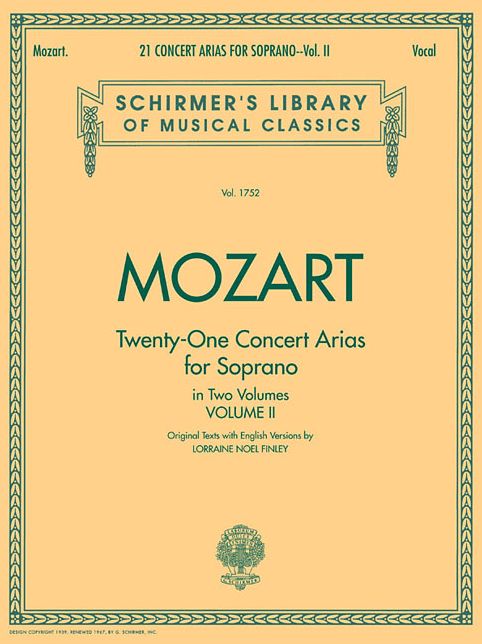 21 Concert Arias for Soprano - Volume II: Voice and Piano