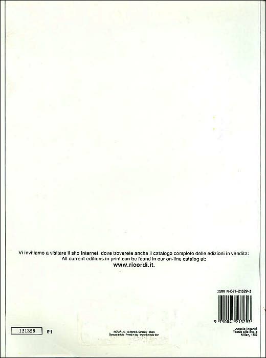 Turandot: Vocal Score