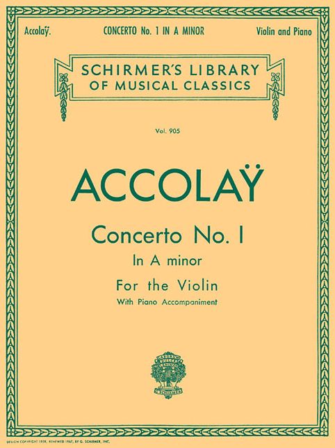 Concerto No. 1 in A Minor: Violin with Piano Accompaniment