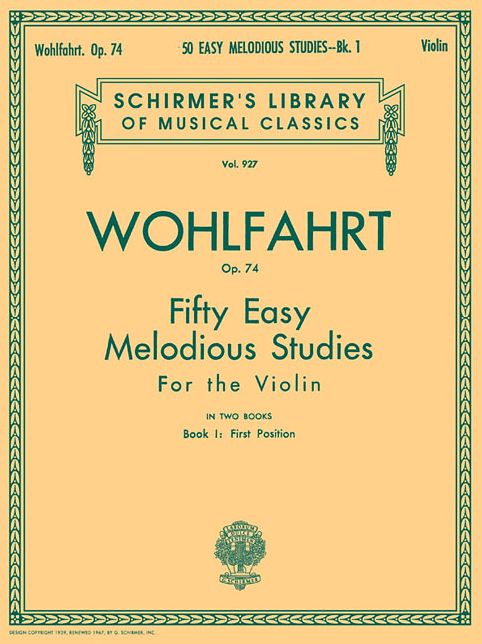 50 Easy Melodious Studies, Op. 74 - Book 1: Violin Method