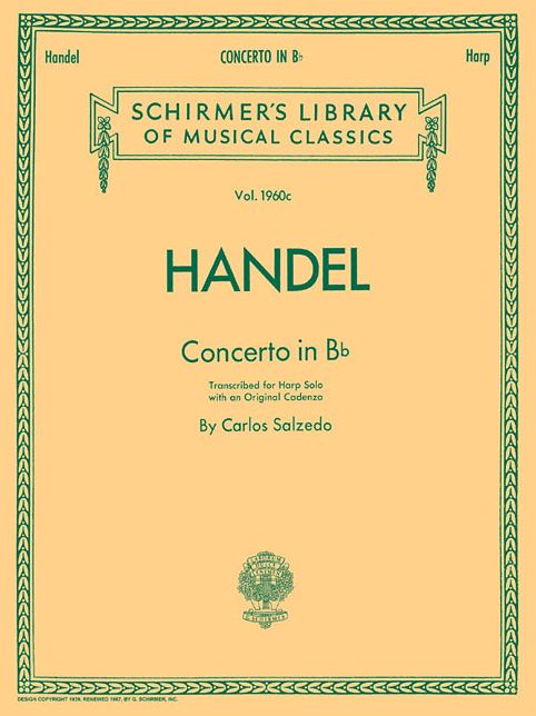 Concerto in B Flat: Harp Solo
