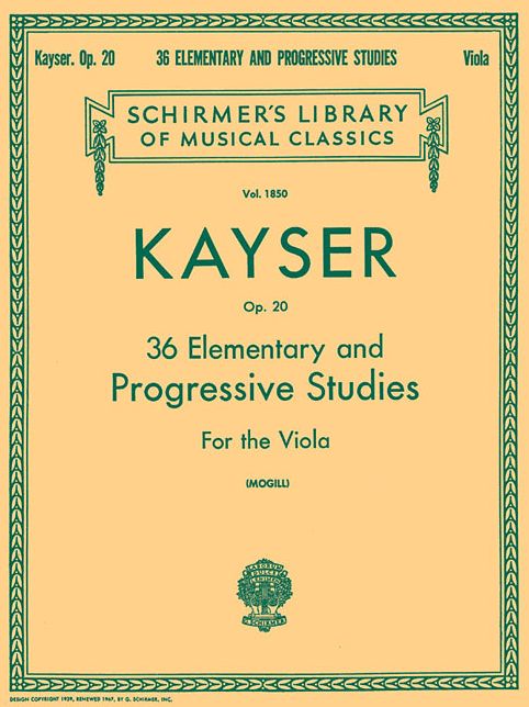 36 Elementary and Progressive Studies: Viola Method