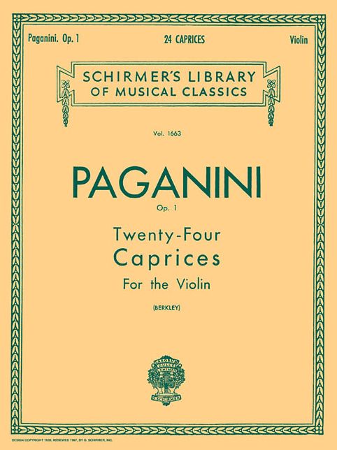 24 Caprices, Op. 1: Violin Solo