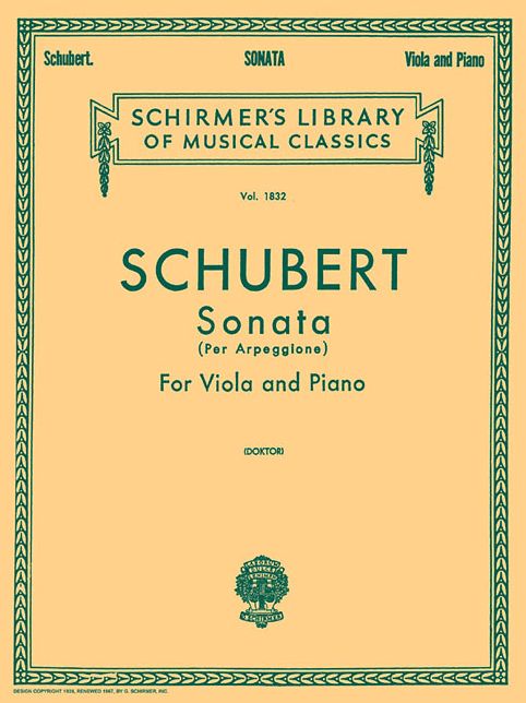 Sonata per Arpeggione: Viola and Piano