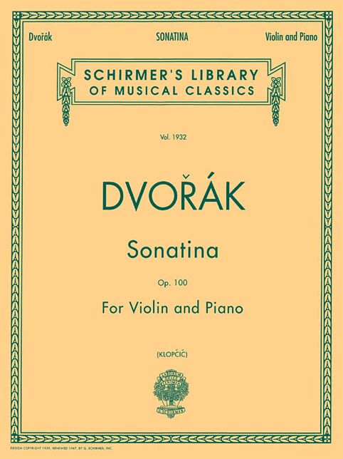 Sonatina, Op. 100: Violin and Piano