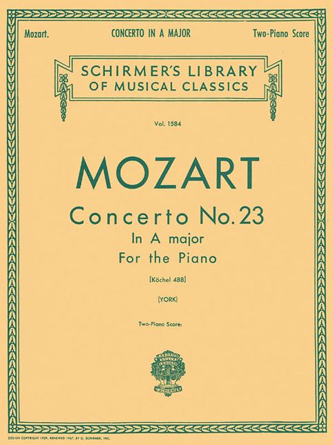 Concerto No. 23 in A, K.488: National Federation of Music Clubs 2014-2016 Selection Piano Duet