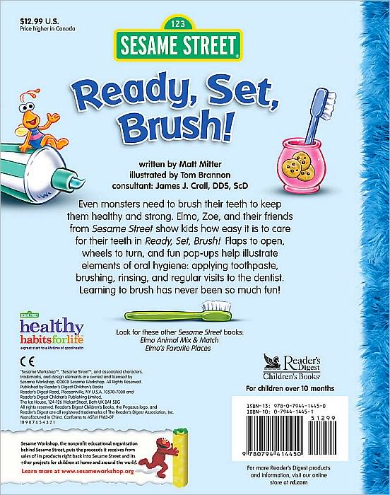 Sesame Street Ready, Set, Brush: A Pop-Up Book