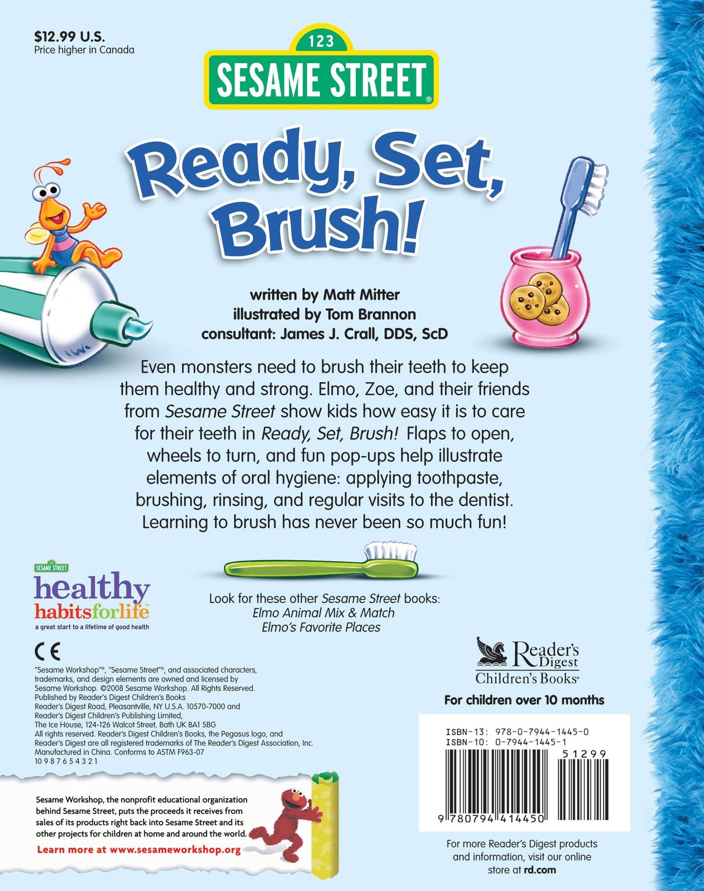 Sesame Street Ready, Set, Brush: A Pop-Up Book