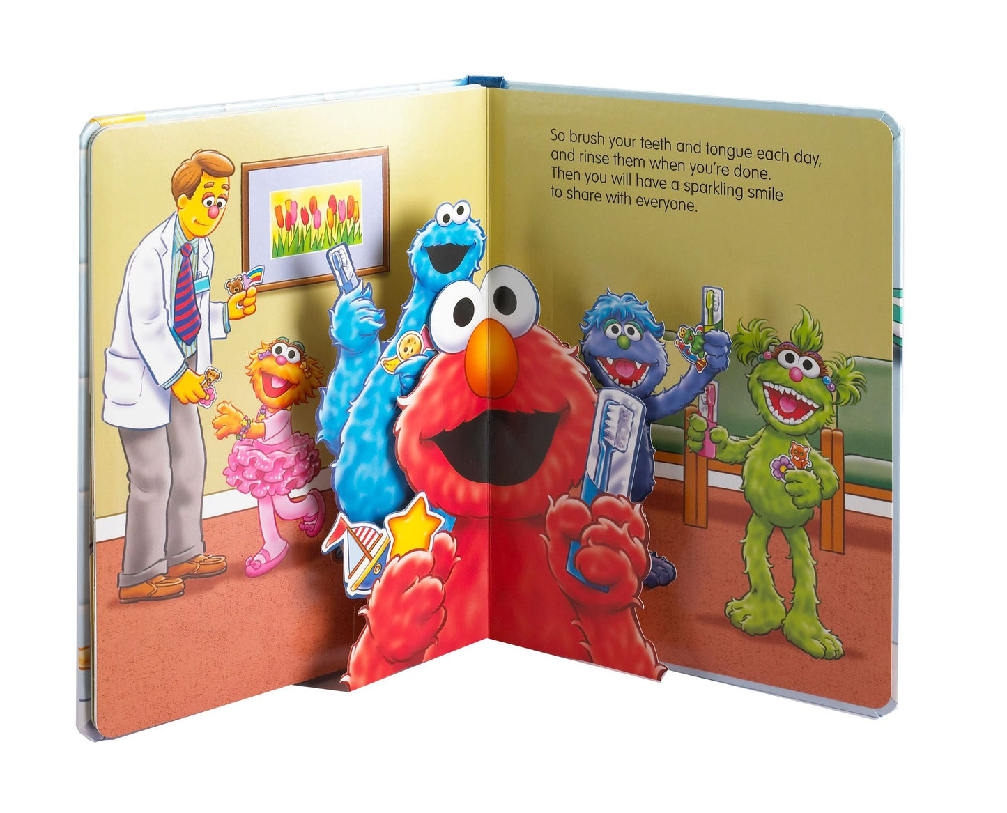 Sesame Street Ready, Set, Brush: A Pop-Up Book