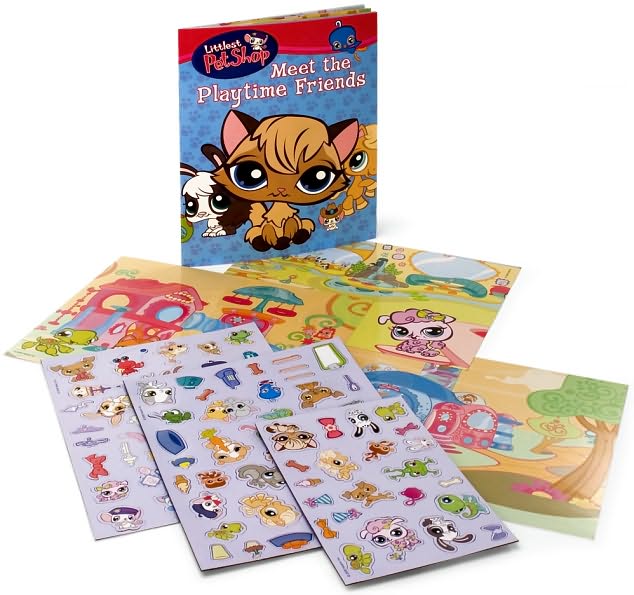 Littlest Pet Shop Book and Magnetic Playset