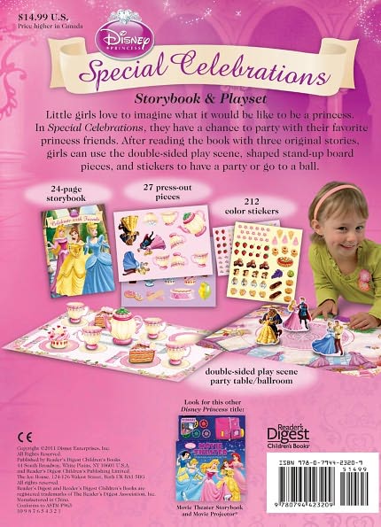 Disney Princess Special Celebrations Storybook and Playset
