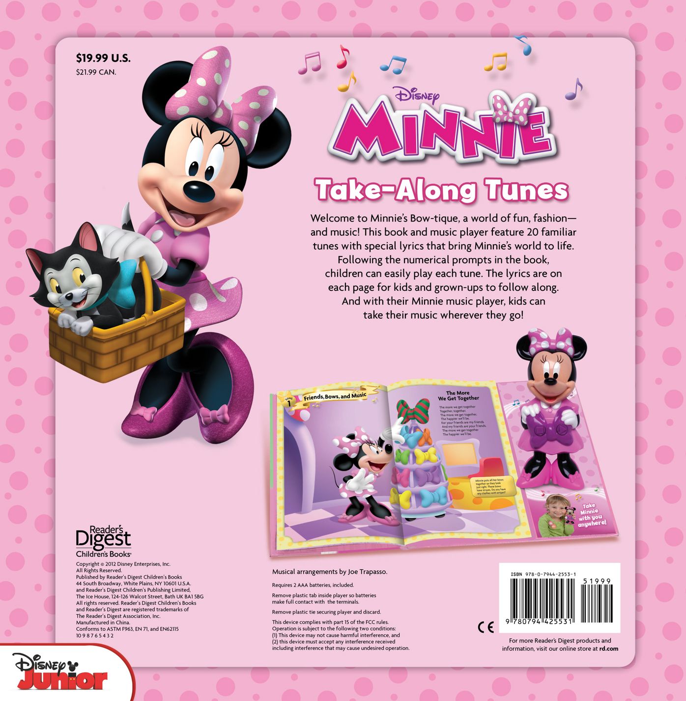 Disney Minnie Mouse Bow-tique Take-Along Tunes: Book with Music Player